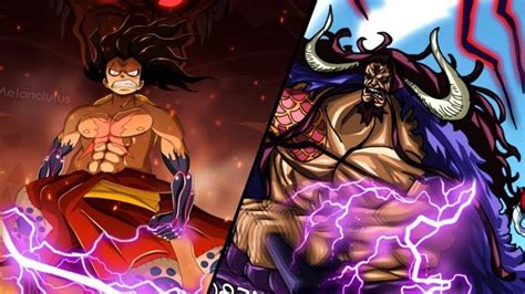 Este fan art de One Piece nos muestra la épica pelea entre Kaido y Luffy