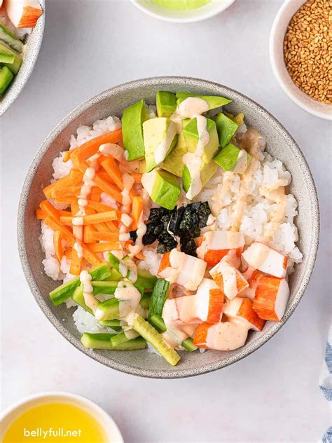 California Roll Sushi Bowl Recipe - Belly Full