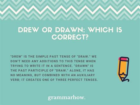 What Is the Past Tense of Draw - Merrill Reut1956