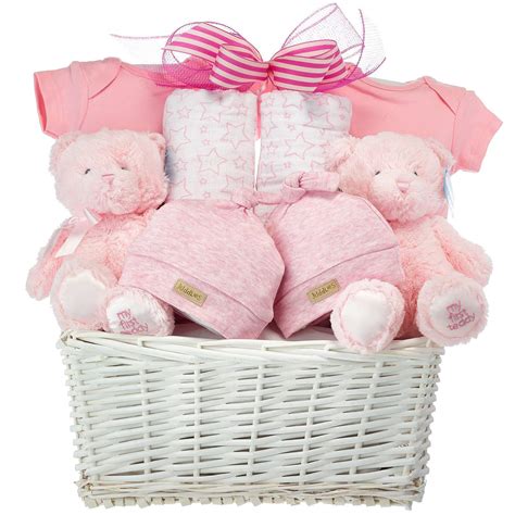 Twin Baby Girls Gift Baskets Perfect For A Baby Shower Present ...