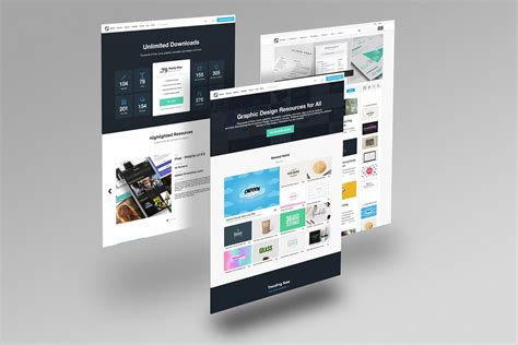 Free Website Mockup Pack – CreativeBooster