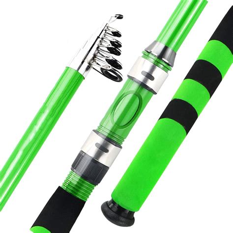 Amazon.com : LittleBeautiful Carbon Fiber Telescopic Carp Pesca Sea Fishing Rod Pole Portable ...