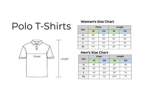 Women's Polo Size Chart