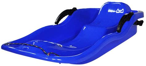 Snow Sled Sledge with Tow Rope Brake Handle - Large Utility Plastic ...