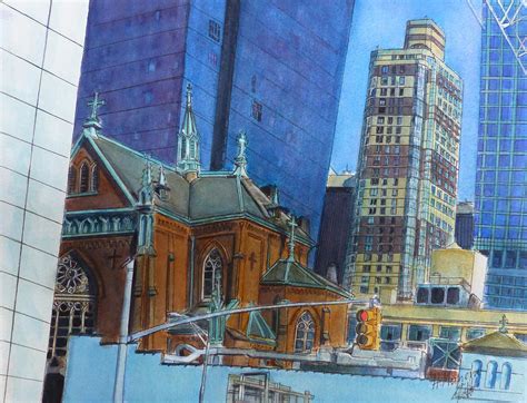 New York City II- Sv Nikola Tavelic Church Painting by Henrieta Maneva ...