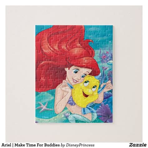 Ariel | Make Time For Buddies Jigsaw Puzzle | Zazzle.com | Jigsaw puzzles, Disney princess ...