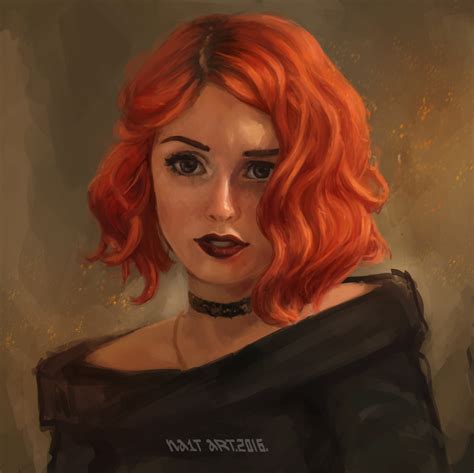 ArtStation - Red-haired girl