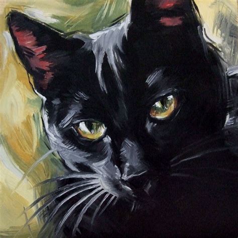 Paintings From the Parlor: The Witch's Cat - Original Oil Painting of a ...