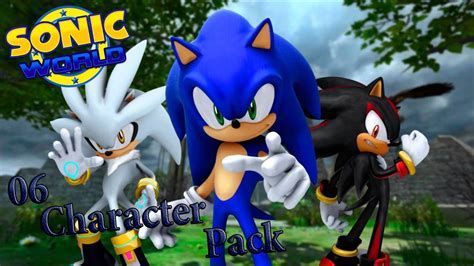 Sonic World R7 - 06 Character Pack Mod - Review - YouTube