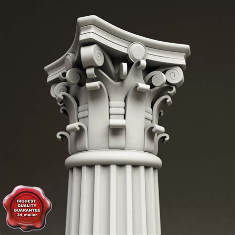 3d model corinthian order column