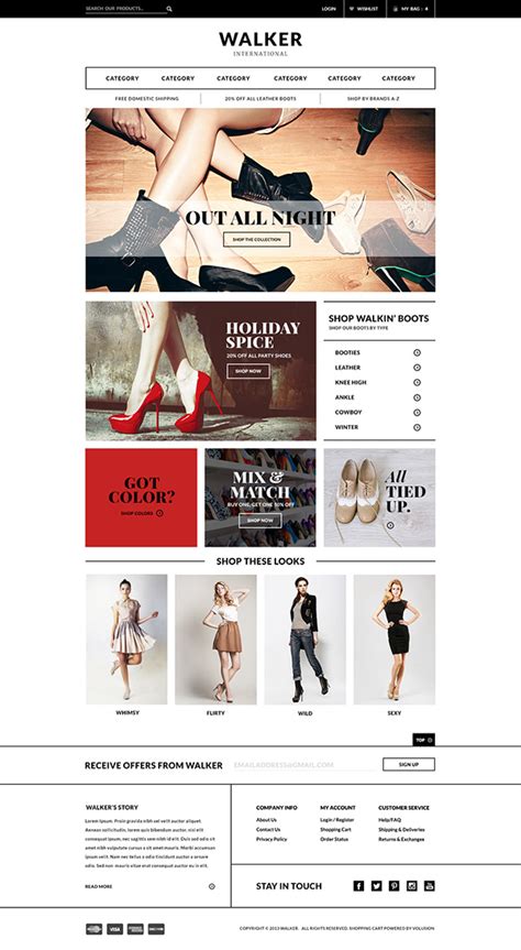 Various Volusion Premium Templates on Behance