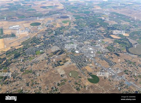 Aerial View of Hermiston, Oregon, USA Stock Photo - Alamy