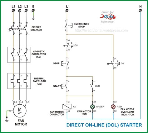 3 Phase Motor Starter Wiring Diagram Pdf - Cadician's Blog