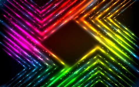 Download neon rays, lights, creative, abstract background wallpapers ...