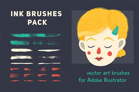 Vector Brush Set for Illustrator – Free Demo – Free Design Resources