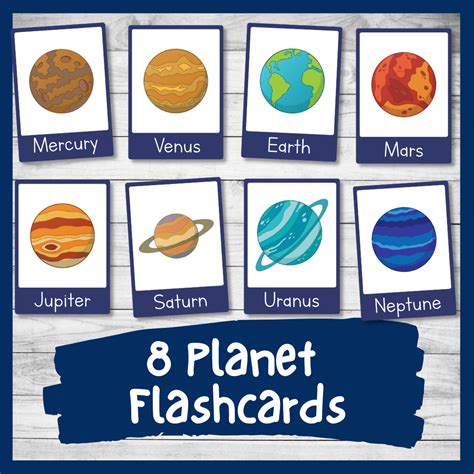 Printable Planet Flashcards - Learn About Our Solar System - Nurtured Neurons