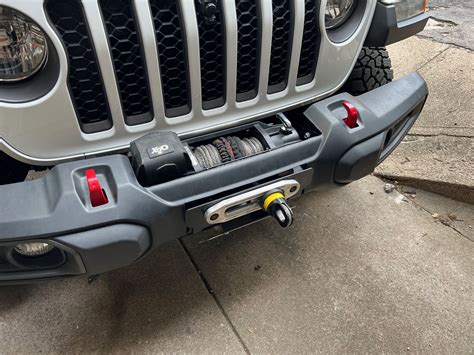 Installed a winch on my stock (plastic) Rubicon bumper - DIY writeup ...