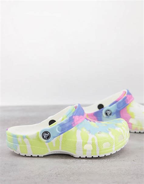 Crocs classic shoes in pastel tie dye | ASOS