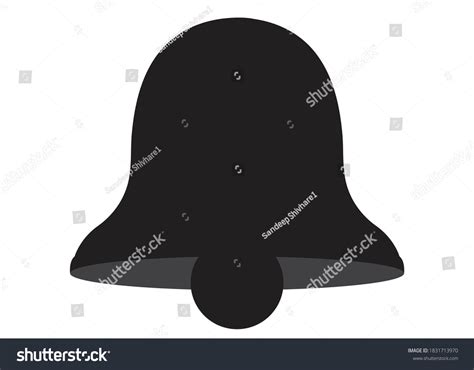 Illustration Temple Bell Vector Black Stock Vector (Royalty Free ...