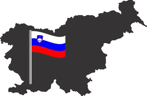 Slovenia flag pin map location 23529942 PNG