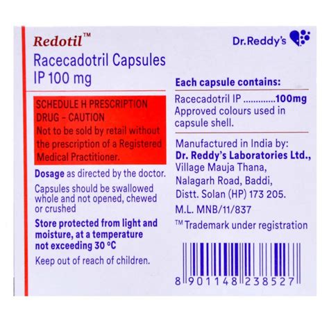 Redotil 100 mg Capsule 15's Price, Uses, Side Effects, Composition - Apollo Pharmacy