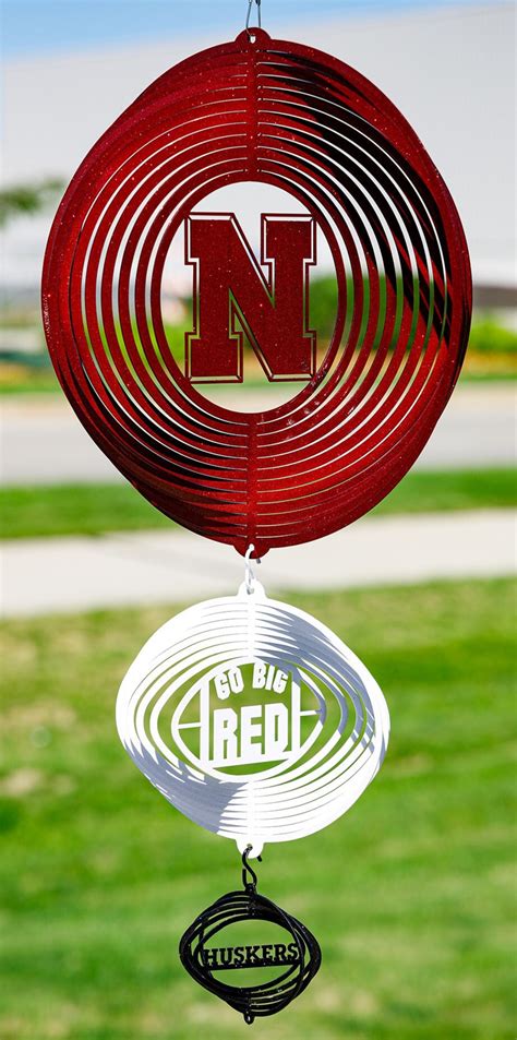 Nebraska Huskers Cornhuskers Go Big Red Circle Swirly Metal - Etsy