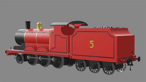 3D James The Red Engine Model - TurboSquid 1896990