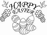 Happy Easter Coloring Page & Book sketch template