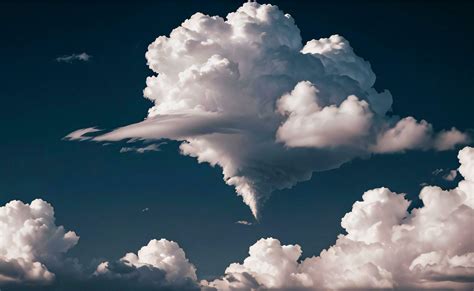 The Photo of the Fluffy Clouds Background Wallpaper 30000515 Stock Photo at Vecteezy