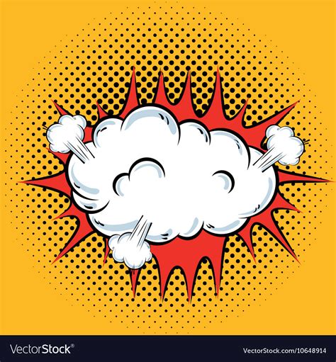 Cartoon comic text pop art explosion Royalty Free Vector