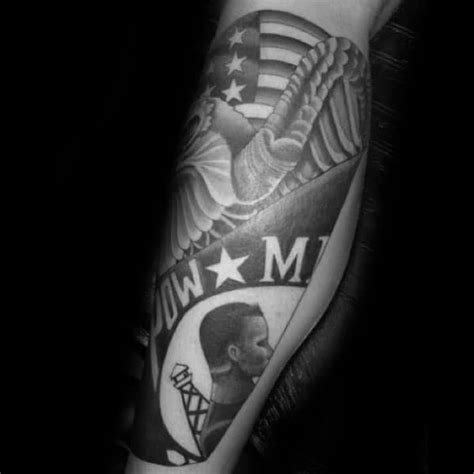 30 POW MIA Tattoo Designs For Men - Veteran Ink Ideas