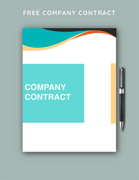 Company Contract Template in Google Docs, Word, Pages - Download ...