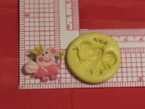 Peppa Pig Fairy Silicone Mold Mould Chocolate Sugarcraft Resin 95 Clay ...