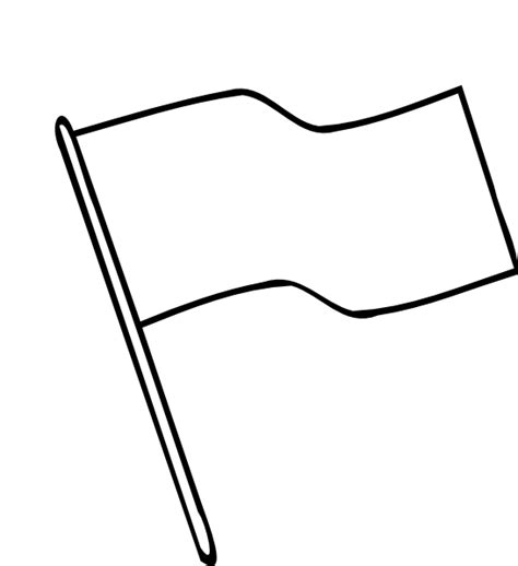 Flag Outline Clip Art at Clker.com - vector clip art online, royalty ...