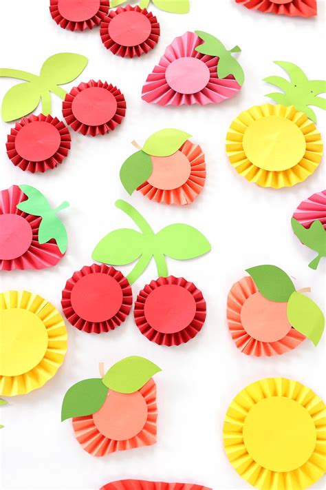 Easy Little Paper Fruit Craft | AllFreeHolidayCrafts.com