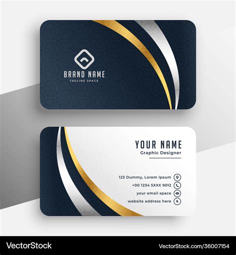 Professional premium business card template design