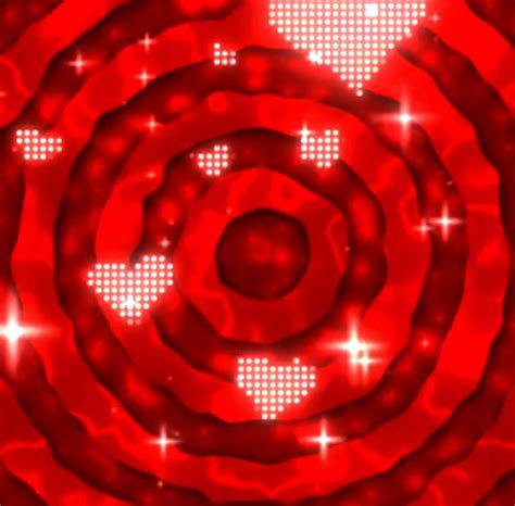 Abstract Red Background with Stars and Circles