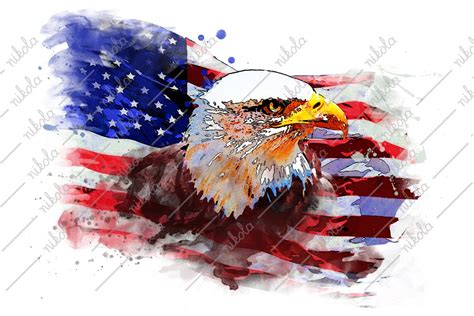 American Flag Eagle Png