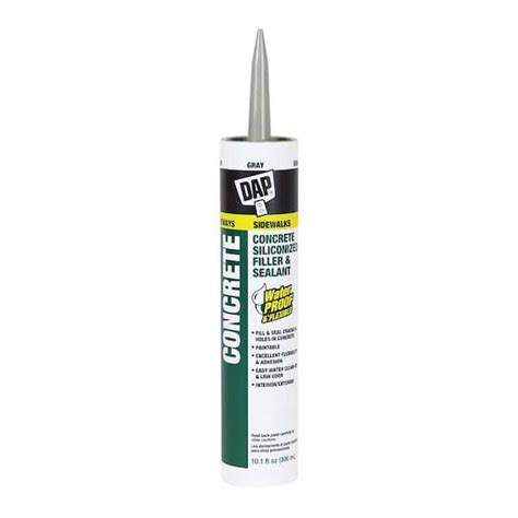 DAP 10.1 oz. Gray Concrete and Mortar Filler and Latex Sealant 18096 ...