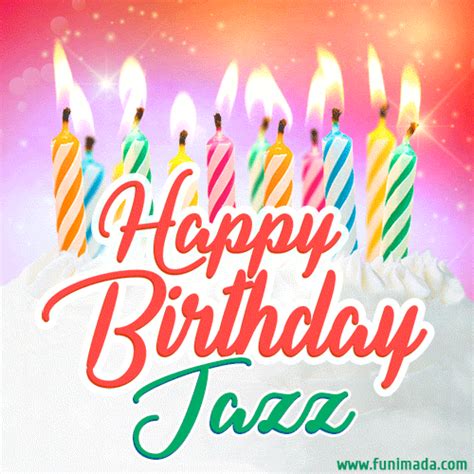 Happy Birthday Jazz GIFs for Her - Download on Funimada.com