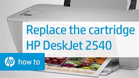 Replacing a Cartridge - HP Deskjet 2540 All-in-One Printer - YouTube