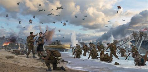 The Storming of Sword Beach - D-Day Poster - 25 ” x 15 ¾ ” – D-Day Posters