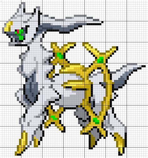 Arceus Pokemon Pixel Art Pattern | Pixel art pokemon, Pixel art pattern ...