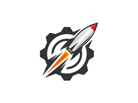 Rocket Booster Logo Template Dribbble Preview by bevouliin on Dribbble