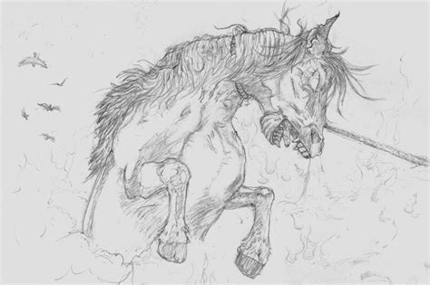 Related image | Demon horse, Drawings, Humanoid sketch