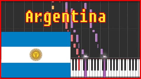 "Argentina" National anthem {easy piano tutorial}-himno Nacional ...