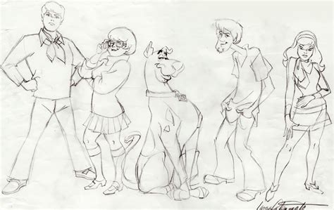 Mystery Inc. by Iwao Takamoto | Scooby doo, Scooby, Concept art characters