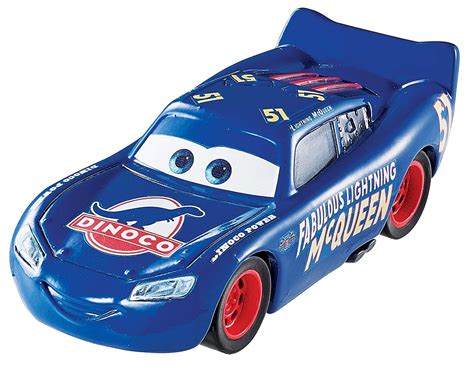 Mattel Disney Pixar Cars Dinoco Lightning McQueen 1:55 Diecast Toys Car ...