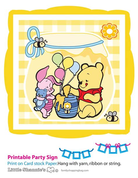 Winnie The Pooh Baby Shower Banner Free Printable