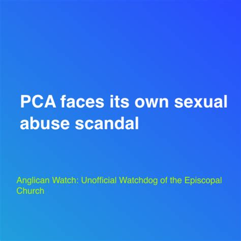 PCA faces its own sexual abuse scandal